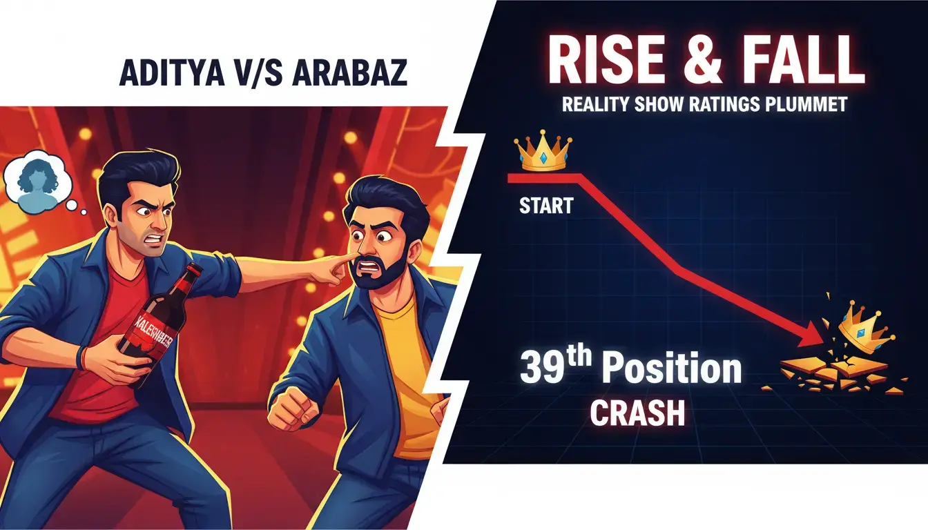 Kaleshi Beer Chaos: Aditya Narayan Ignites Arbaaz Patel Feud as 'Rise and Fall' Ratings Crash