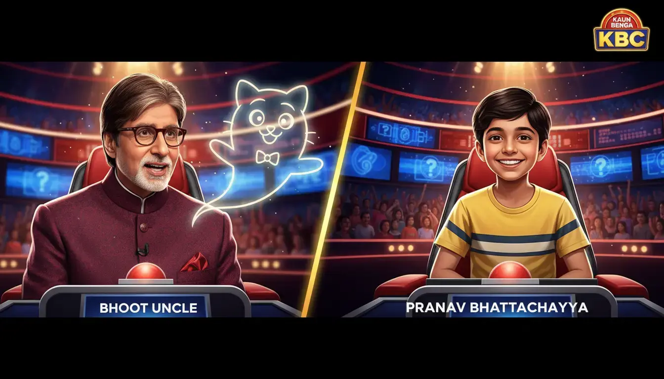 KBC 17 Junior's Wild 'Bhoot Uncle' Jab Shocks Big B; Purav Bhattacharyya Wins ₹5 Lakh