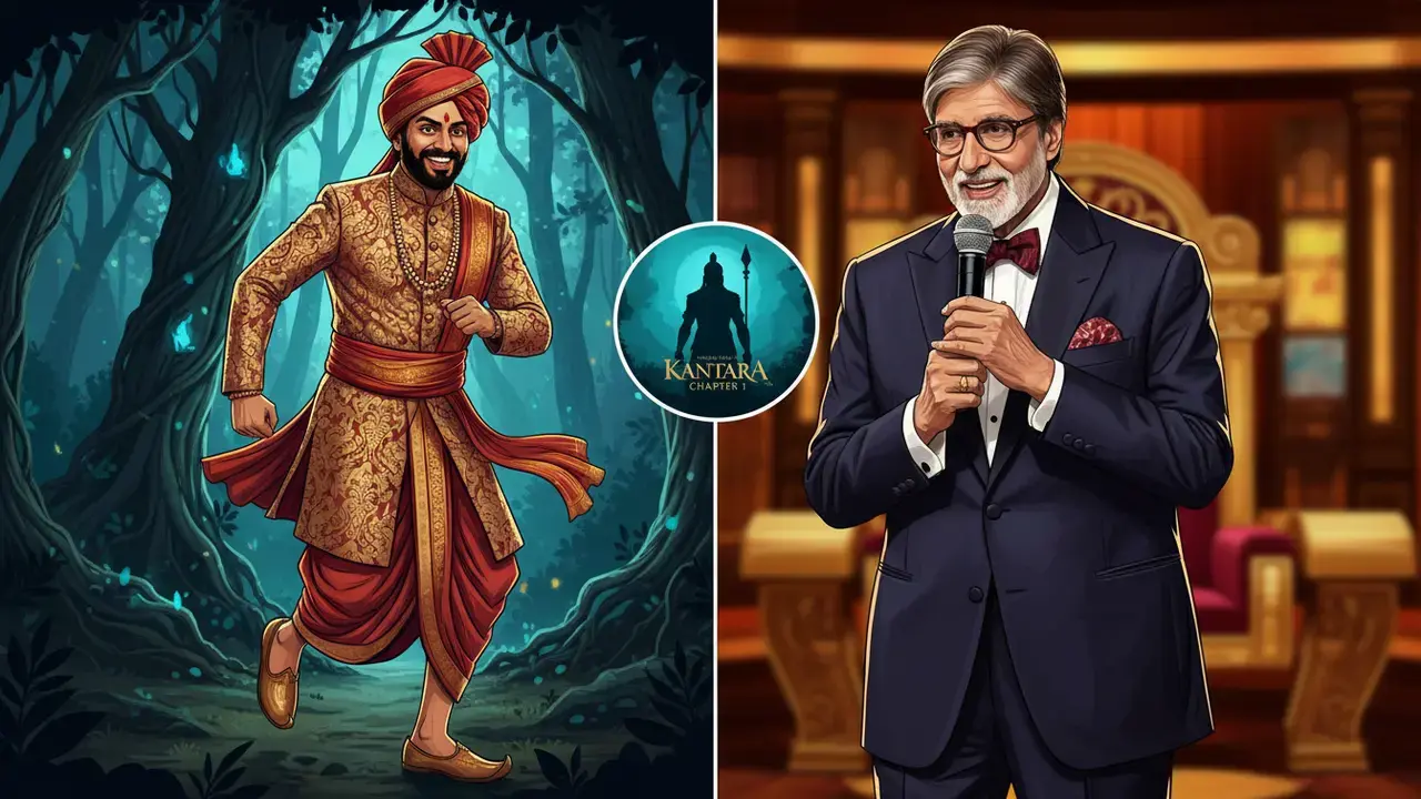 Rishab Shetty Imitates Rajinikanth on KBC 17; Big B Recites Agneepath, Praises Kantara: Chapter 1