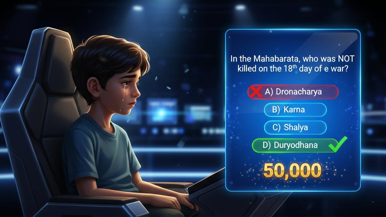 4th Grader Breaks Down on KBC 17; Mahabharata Question on Kauravas Ends His 50,000 Point Dream
