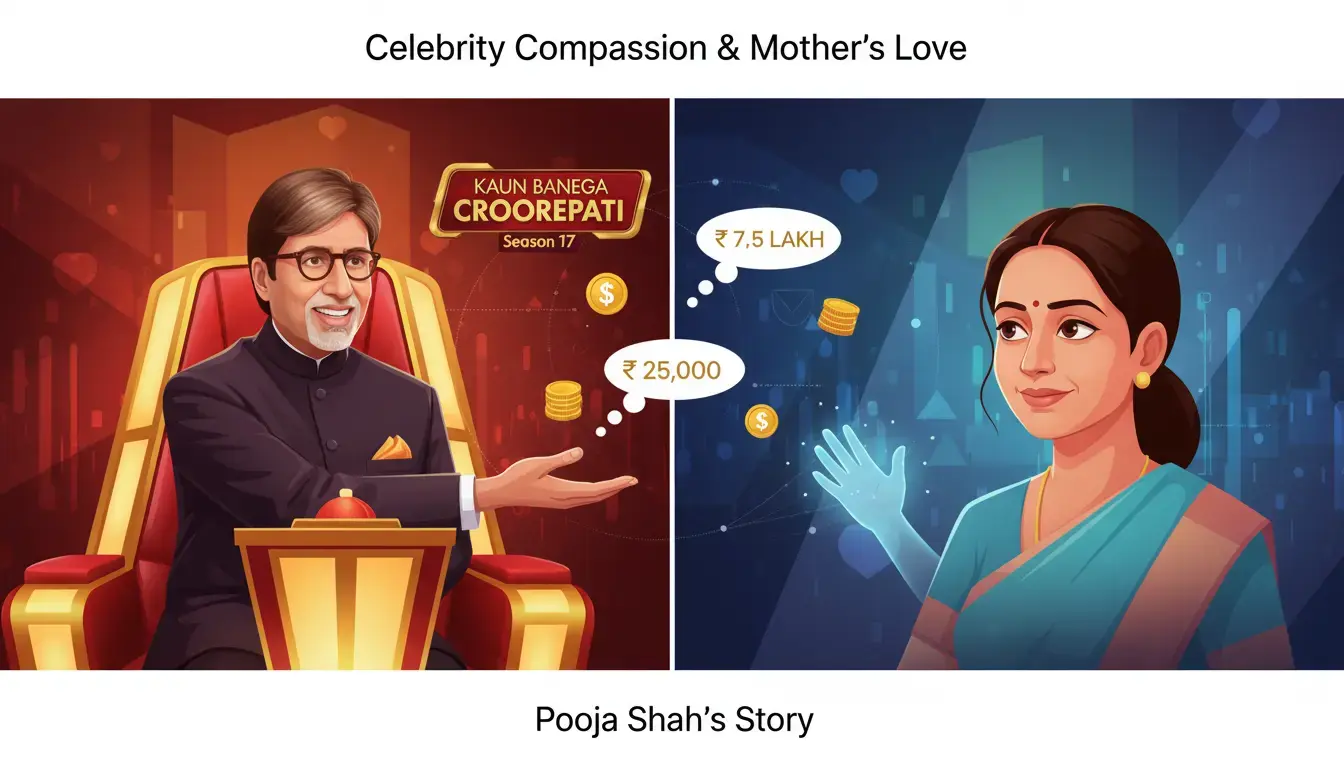 KBC 17: Amitabh Bachchan Promises Help to Pooja Shah for Son with Cerebral Palsy; Rohit Kumar Wins Rs 7.5 Lakh
