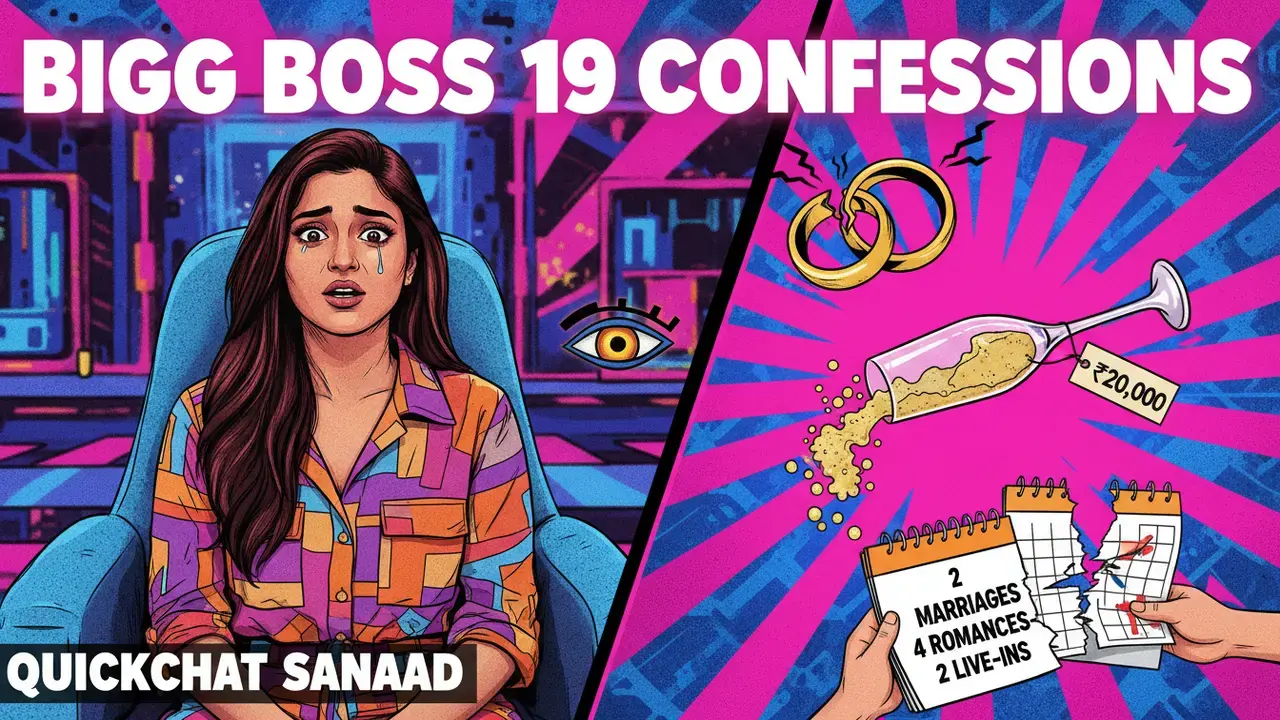 Bigg Boss 19: Kunickaa Sadanand on 2 Marriages, 4 Romances & A Shocking ₹20,000 Champagne Story